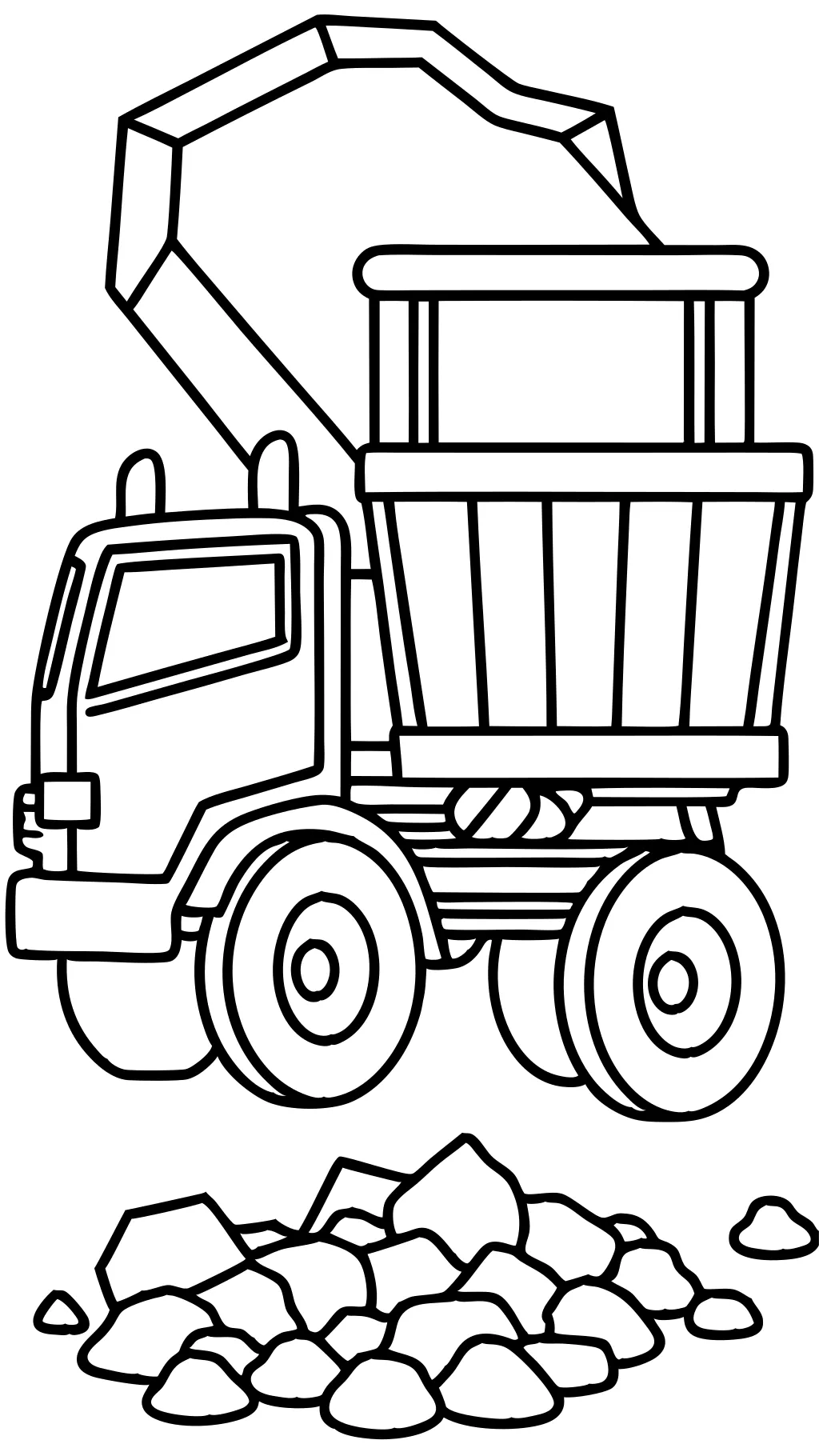 coloring pages dump truck